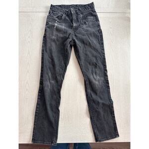 Black Diamond Black Dark Denim Jeans 30 x 30 Distressed